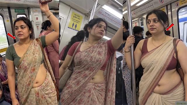 Drawing Stranger Aunty Impress In Metro – Porn Video Indian